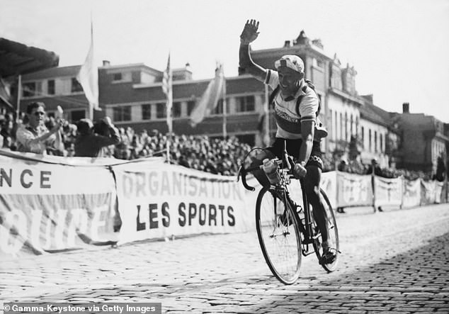 But 100 years ago, the stages were far longer ¿ usually well over 400km. Pictured, past Tour De France arrivals in France