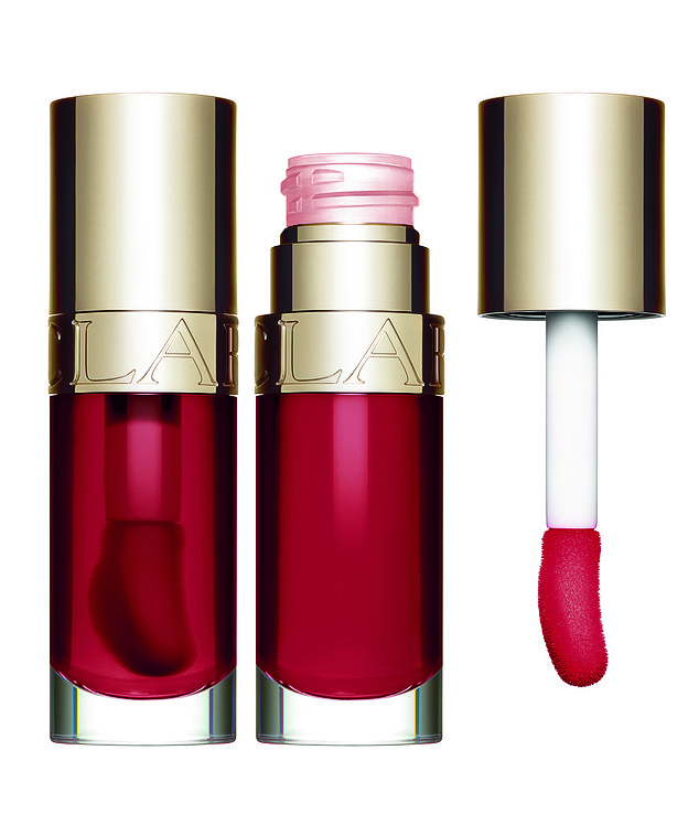 Clarins Lip Comfort Oil in Cherry, £22, clarins.co.uk