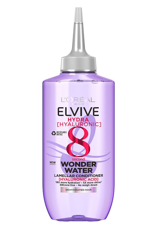 L’Oréal Elvive Hydra Hyaluronic 8 Second Wonder Water, £11.99, boots.com
