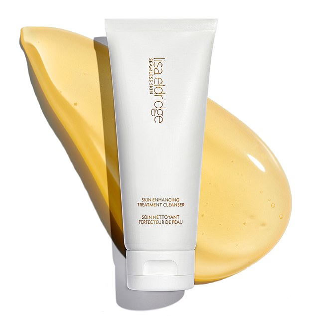 Lisa says she uses her own Skin Enhancing Treatment Cleanser (£43, lisaeldridge.com), which takes off everything
