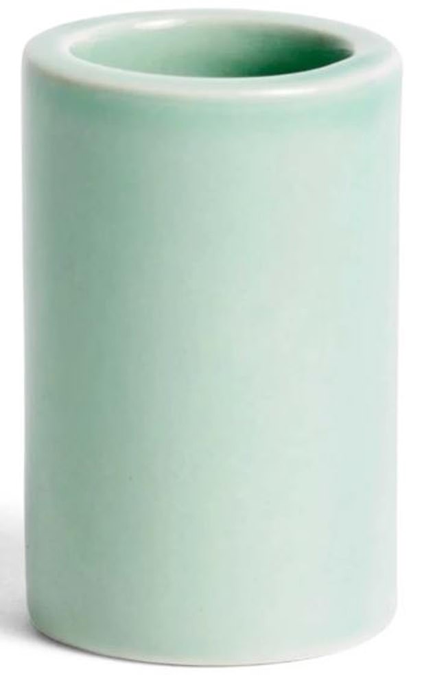 This stoneware toothbrush holder is not only recyclable, it outlasts ceramics such as earthenware. Pot, £8, huhstore.com