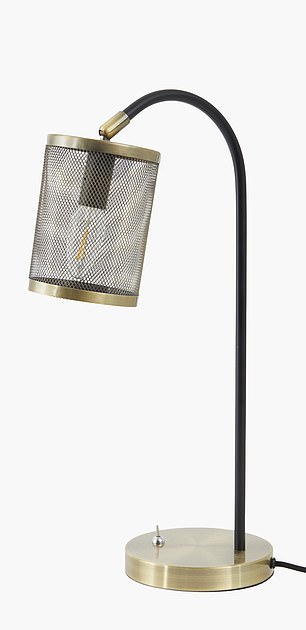 Brass with mesh shade, £49, frenchconnection.com