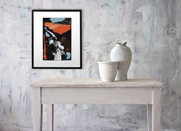 Displaying a colourful piece of art on a neutral wall will add a gallery feel. Print by Bensley & Dipré at art-untamed.com; consultations are free