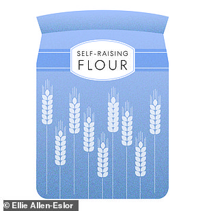 90g self-raising flour, 70p