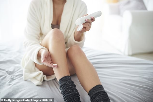 Recent Dove research reveals 94 per cent of women have experienced a dry skin condition. And as we age our propensity for dry skin increases (stock photo)
