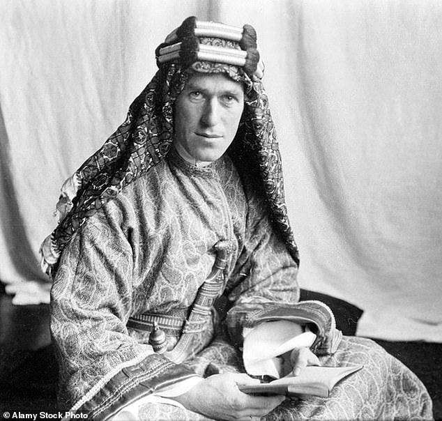 Thomas Edward Lawrence, known as Lawrence of Arabia, photographed by Lowell Thomas in 1919
