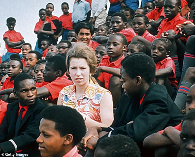 Princess Anne, the charity’s then president, on a Save the Children trip to Kenya, 1971